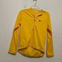 Pearl izumi canary sunshine, yellow cycling jersey size medium ￼