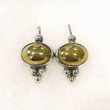 Silpada  Victorian Sterling Silver 925 Brass Earrings