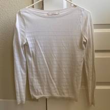 Loft  white boatneck sweater