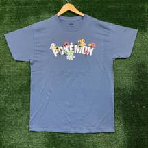 Nintendo Pokémon Gen 1 Starters Anime Tee L