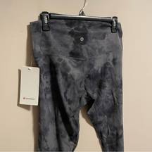 Lululemon NWT  Align Pant 25" *Diamond Dye Diamond Dye Grey Graphite- Size 12