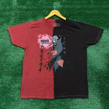 Cartoon Network Naruto Shippuden Itachi Split Dye Anime Tee M