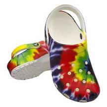 Crocs NWT  Classic Slip On Sandals Mules 6 Womens 4 Mens Unisex Shoes Rainbow