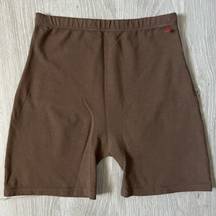 Brandy Melville Super Comfy Soft Brown Biker Lounge Shorts OS