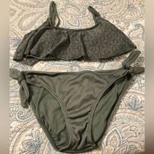 Dark sage green swimsuit