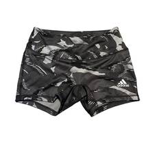 Adidas  PrimeGreen Womens Camo Grey Black Spandex Shorts Running Size Medium