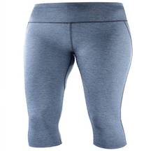 Agile Women's Workout Capri Crop Tights Leggings Gray Gym Run Walk Pants