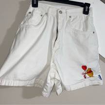 Disney Winnie The Pooh White High waist jean vintage Shorts size 5