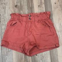 Wild Fable  Shorts Womens Size small Coral High Rise paper bag shorts