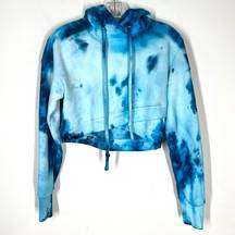 ALC Frank A.L.C. Crop Tie-Dyed Hoodie Sweater Sz Xs