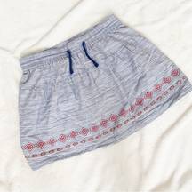 Woolrich boho embroidered skort