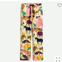 J.Crew NWT  WIDE LEG SAFARI PRINT PANTS