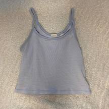 Levi’s  Blue And White Striped Ribbed Tank