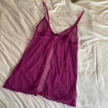 La Perla Purple Mesh Babydoll Lingerie Top