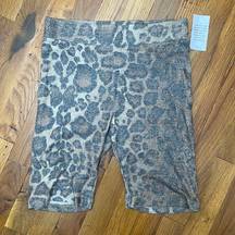 LNA cheetah biker shorts size M brand new with tags