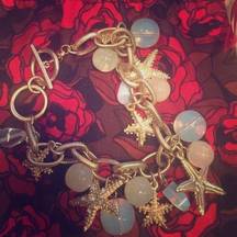 Never worn Starfish charm bracelet