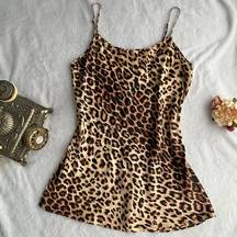 Natural Reflections Silk Leopard Print Slip