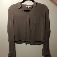 Dust grey Babaton button up blouse