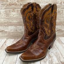 Ariat 10006752 “Shada” Cowboy Boots Brown Mid-Calf Western Boots Size 6.5