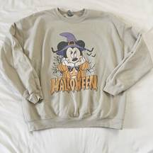 land Minnie Mouse Witch Halloween Pumpkin Sweater