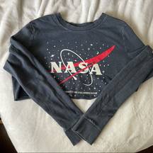 Mighty fine NASA Cropped sweatshirt