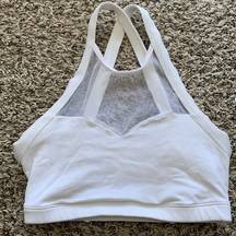 Strappy mesh sports bra / crop top