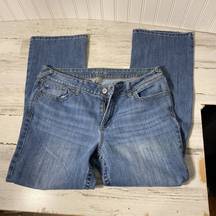 Maurice's  16 Short Jeans Blue Flat Waist 17” Inseam 29”