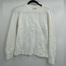 Women’s Vince white knit cotton pullover sweater size xs