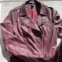 Windsor Burgundy Leather Jacket