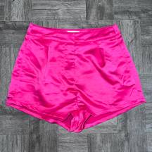 Pink Satin Shorts Size XS