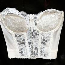 Rare Victorias Secret White Lace Bustier