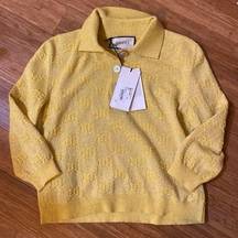 Gucci GG Knit Polo size M