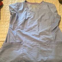 Lt blue scrub top by purple label