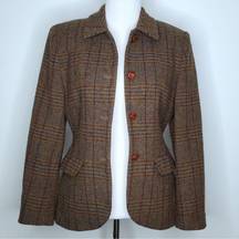 Timberland Weathergear Wool Plaid Blazer Size 6 C14