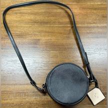 Sunday Best Circle Crossbody Pebbled Black W/ Kitty Emoji’s