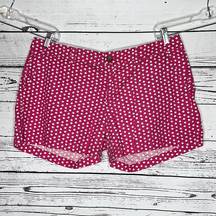 Old Navy  Size 14 Pink - White Seashell Print Cotton Shorts