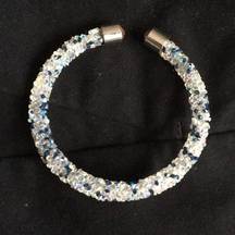 New Steve Madden Glacier Crackle Bangle Bracelet