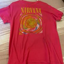 Urban Outfitters pink nirvana shirt