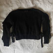 Candie’s chunky knit sweater cropped