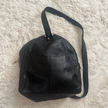Vintage Y2K 90s apostrophe genuine leather convertible backpack purse