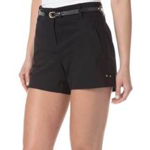 Thalia Sodi Black Mid Rise Flat Front Shorts 8