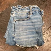 American Eagle  super hi rise jegging jean xshort 6