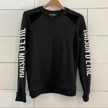 Sam Edelman Raison D’etre Black Sweatshirt. Size Small