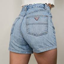 Vintage 90s Guess High Waisted Denim Shorts Style: 13971 Size 26"