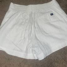 White Linen Shorts