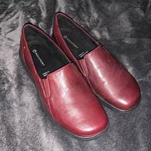 Rockport adiPRENE by Adidas women’s leather loafers sz 8 dark burgundy