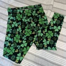 Joe Boxer Shamrock Leggings, St Patrick’s Day, size XL