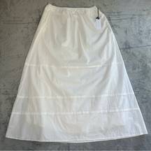 ASTR The Label White Tiered Maxi Skirt NWT