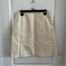 626 Loro Piana Cotton Skirt Size 48 Color Cream