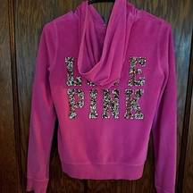 Victoria's Secret  Velour Bling Full Zip Jacket